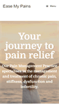 Mobile Screenshot of easemypains.com