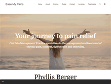 Tablet Screenshot of easemypains.com